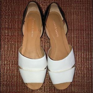 Black and White Sandals